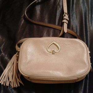 Kate Spade Tan Leather Crossbody Bag